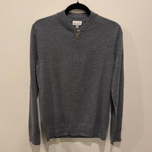 Men’s Club Monaco Merino Wool Half Zip Sweater Size Small NEVER WORN!!